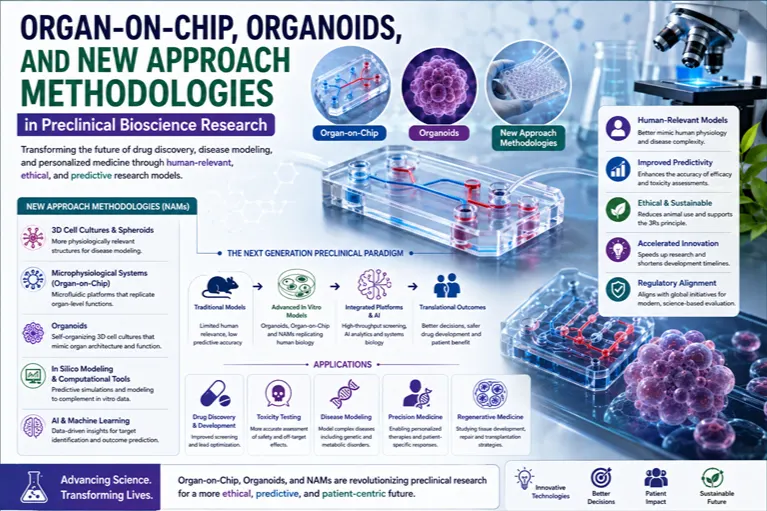 Organ-on-Chip, Organoids, and New Approach Methodologies in Preclinical Bioscience Research