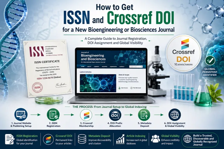 How to Get ISSN and Crossref DOI for a New Bioengineering or Biosciences Journal