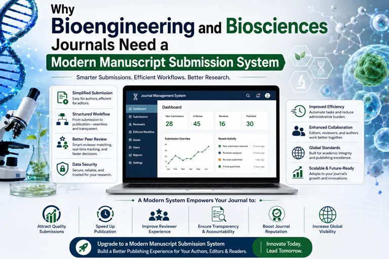 Why Bioengineering and Biosciences Journals Need a Modern Manuscript Submission System